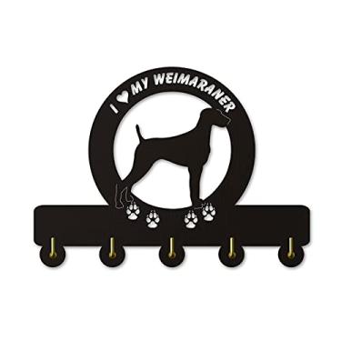 Imagem de KIZQYN Ganchos de casaco forma de cachorro vertical sobre a porta organizador rack casacos suporte de tampas com 5 ganchos adesivo forte ganchos de madeira cabide de casaco montado na parede (cor: latão)