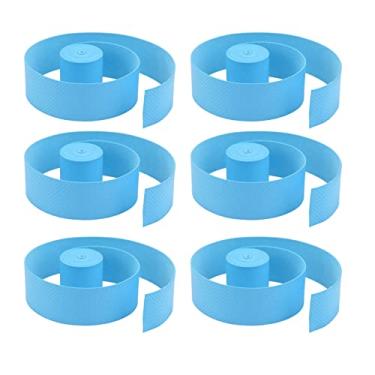 Imagem de Capas para Raquetes, 6 Unidades de Fita Absorvente de Suor para Raquetes de Tênis para Esportes (Azul)