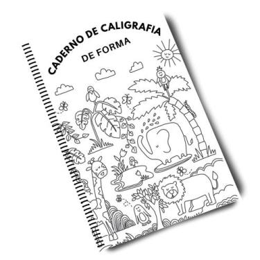 Imagem de Caderno De Caligrafia De Forma E Numerais Infantil - Impressões Papalé