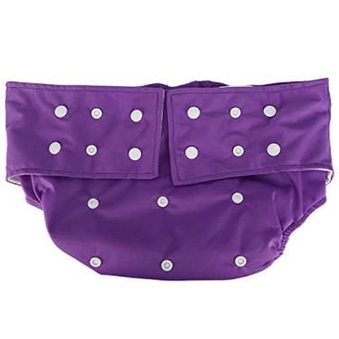 Imagem de Fralda lavável para adultos, reutilizável, impermeável, bolso com abertura dupla, ajustável, contra vazamento - contra incontinência fralda para idosos e pessoas com deficiência