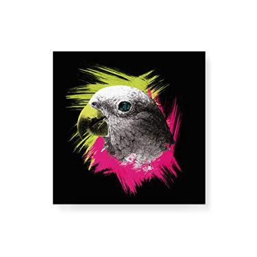 Imagem de Arte Maníacos Quadro Decorativo em Tela Canvas Papagaio Color - 30x30cm