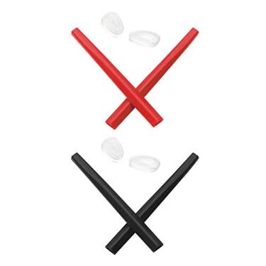 Imagem de Mryok — Protetor nasal de substituição para óculos de sol Oakley Deviation, Red & Black, One Size