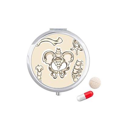 Imagem de Caixa de armazenamento de medicamentos simples de esqueleto humano, caixa de armazenamento de remédios