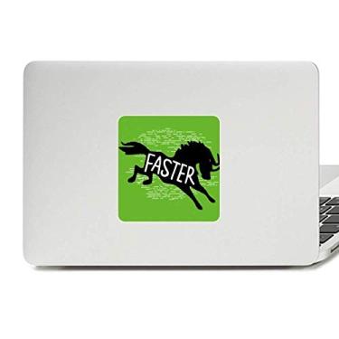 Imagem de Adesivo de vinil preto com desenho de animal de cavalo preto para decoração de PC