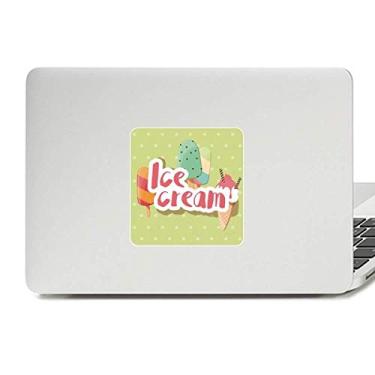 Imagem de Adesivo de vinil para laptop com estampa de sorvete doce de picolé verde decoração de PC