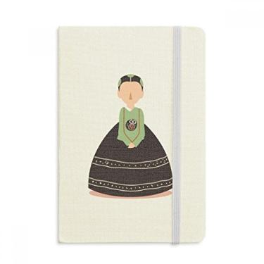 Imagem de Caderno feminino tradicional personalizado na Coreia oficial de tecido capa dura diário clássico