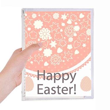 Imagem de Caderno de folhas soltas e coloridas Happy Easter Festival de papel de papelaria recarregável