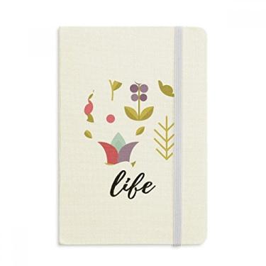 Imagem de Caderno de pintura de plantas com ilustração de flores, capa dura oficial, diário clássico