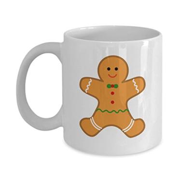 Imagem de Caneca de café do homem de gengibre – Caneca do homem de gengibre – Caneca divertida de cacau quente – ideia de de Natal