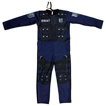 Imagem de Roupa de Policial Infantil Masculina Longa Swat G 9-12