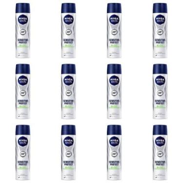 Imagem de Nivea For Men Sensitive Protect Desodorante Aerosol 150ml (Kit C/12)