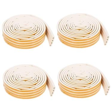 Imagem de Uonlytech Tira De Vedação De Porta 4 Unidades Tira De Vedação De Porta Interior Vedação Inferior De Espuma Rolha De Porta De Chuveiro Proteção De Porta Para Porta Inferior Tira À