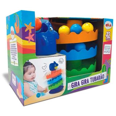Imagem de Conjunto de Atividades para Bebê - Gira-Gira Tubarão - Elka
