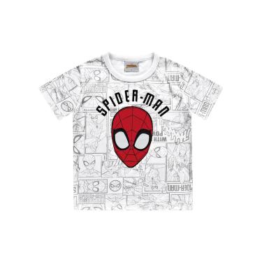 Imagem de Camiseta Spider-Man, Meninos, Fakini, Branco, 1