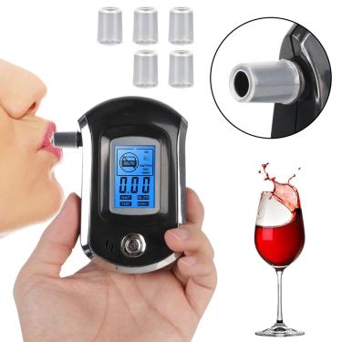 Imagem de Manual Digital Breath Alcohol Tester  Mini tela LCD Digital  bêbado condução Analyzer  Profissional