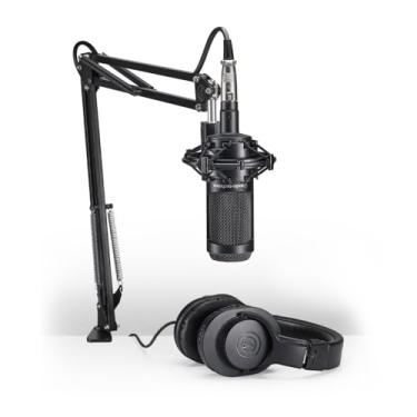 Imagem de Audio-Technica, Pack Microfone condensador cardióide AT2035 + Fone de Ouvido ATH-M20X - AT2035PK