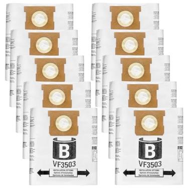 Imagem de Zibopon VF3503 Sacos de vácuo compatíveis com aspiradores Ridgid de 1,5 a 27,5 litros, tamanho B (pacote com 10)