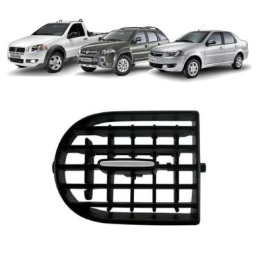 Imagem de Difusor Ar Central Esquerdo Palio Weekend/Siena/Strada 2013/... Com Botão PRATA