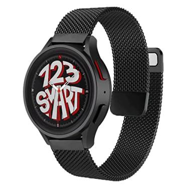Imagem de Pulseira de Aço Milanese Dupla Marca 123Smart compatível com Galaxy Watch 4 Watch 5 Watch 6 Watch 7 40mm 42mm 43mm 44mm 45mm 46mm 47mm