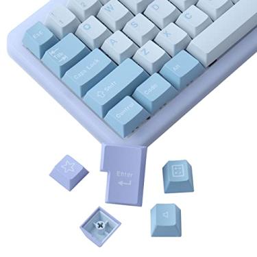 Imagem de JOMKIZ Conjunto de teclas de 173 teclas Cherry Profile Double Shot com barra de espaço de 6,25 u e 7u para Cherry Mx Switches ISO ANSI Layout Teclado Mecânico