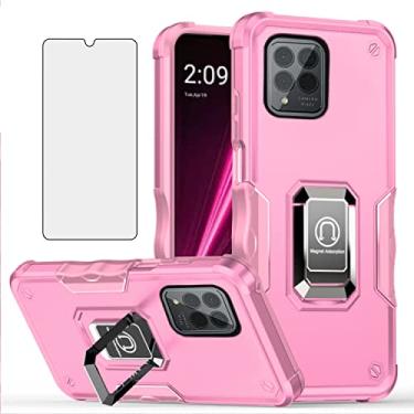 Imagem de Asuwish Capa de telefone para T-Mobile Revvl 6 Pro/6X Pro 5G com capa protetora de tela e suporte de anel fino acessórios de celular híbrido rígido Tmobile Revel X Tmo Revell T Mobile Rebel TCL