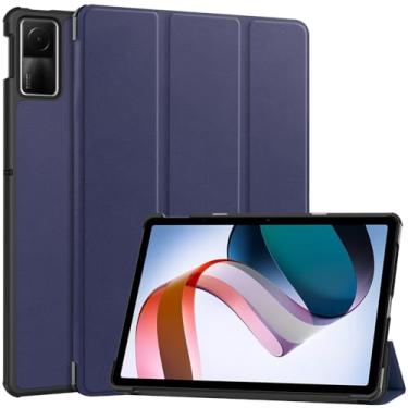 Imagem de Kepuch Custer Capas para Xiaomi Redmi Pad SE 11",Couro-PU Bolsas Estojos - Azul