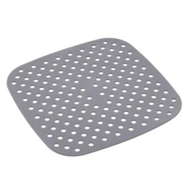 Imagem de LYOR - Tapete Protetor de Silicone para Air Fryer Quadrado Cinza 18,5cm