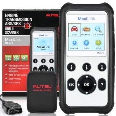 Imagem de AUTEL Leitor de código OBD2 automotivo MaxiLink ML629, ferramenta de digitalização de diagnóstico de veículo, ferramenta de leitura de código de carro OBDII, modelo mais recente atualizado de