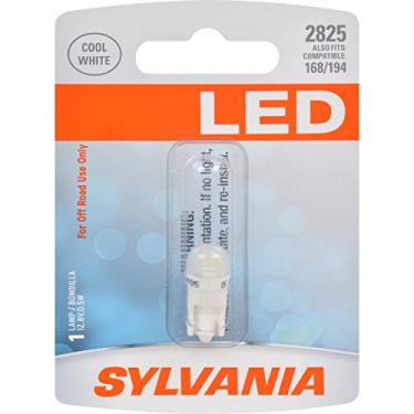 Imagem de SYLVANIA - Lâmpada branca LED ZEVO 2825 T10 W5W - Lâmpada LED brilhante, ideal para iluminação interna - mapa, domo, porta-malas, carga e placa de licença (contém 1 lâmpada)