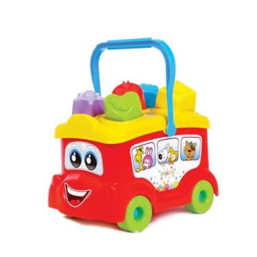 Imagem de Maral Baby Bus Com Cubos Solapa Multicor