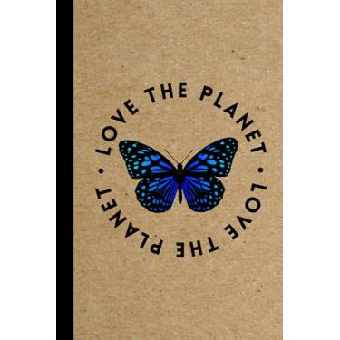 Imagem de Love The Planet: Butterflies. Kraft Paper Journal Notebook