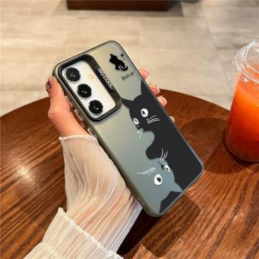 Imagem de Para Samsung Galaxy S24 S23 S 24 23 Ultra FE Plus Note20 Note 20 Ultra S24Ultra S23Ultra S23FE Capa de telefone fofa, preta, para Samsung S23 Plus