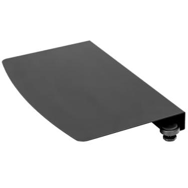 Imagem de VIVO Placa de manga de conector de mesa de canto de 43 cm, acessório extensor de plataforma de mesa L, preto, DESK-AC07C