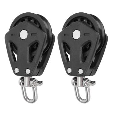 Imagem de Conjunto de Polias Marítimas, Resistente Com Atrito Mínimo, Capacidade de Largura de Corda de 10 Mm, Substituição para Veleiros, Caiaques, Canoas, Fabricado Em Aço Inoxidável,