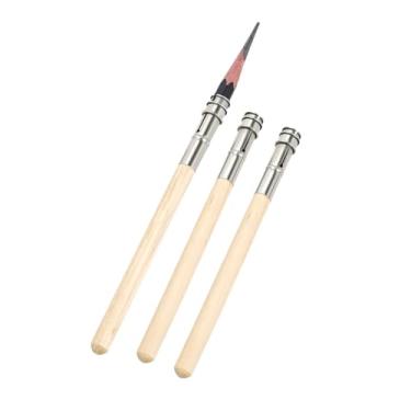 Imagem de Kit 3 Extensor de Lápis em Madeira Natural Ajustável kit com 3 peças