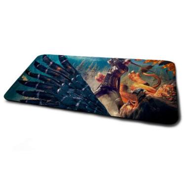 Imagem de Mouse Pad Gamer The Witcher Geralt E Glifo - Império Da Impressão