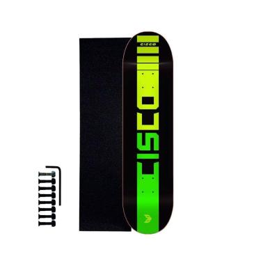 Imagem de Shape Cisco Skate Marfim Company Black 8.125+ Lixa+ Parafuso