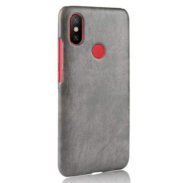 Imagem de Capa para XIAOMI Mi A2, capa de celular com proteção robusta 360° protege seu telefone capa de couro granulado para XIAOMI Mi A2
