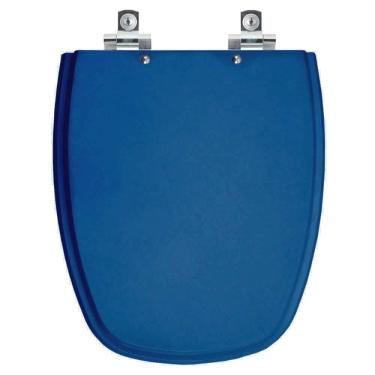 Imagem de Assento Sanitário Soft Close Monte Carlo Azul para vaso Deca