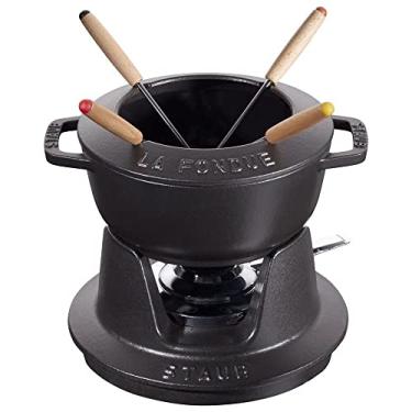 Imagem de Conjunto Fondue 16cm Preto Ferro Fundido Staub