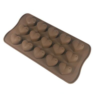 Imagem de Forma Silicone Coração Gelo Chocolate Sabonete Biscoito