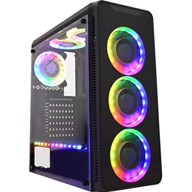 Imagem de Gabinete Gamer K-Mex Cg-05G8 Infinity 5 Com 3 Leds Rgb