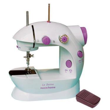 Imagem de Mini Máquina De Costura Mh1202 Maxxi Home Branca Bivolt, Bivolt
