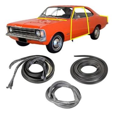 Imagem de Kit Borracha Vedação Porta Capo E Mala Opala 2 Portas Todos - Disk Bor