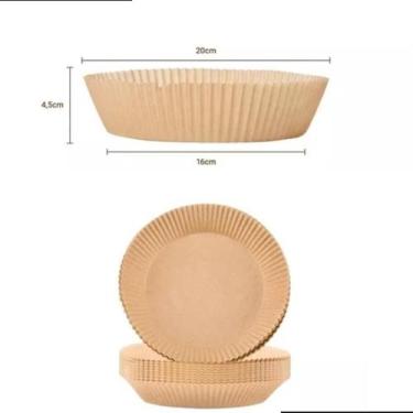 Imagem de Forma Descartável  50 UNIDADES p/ Air Fryer Papel Fritadeira Cozimento