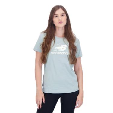 Imagem de Camiseta New Balance Essentials Feminina Verde Claro M