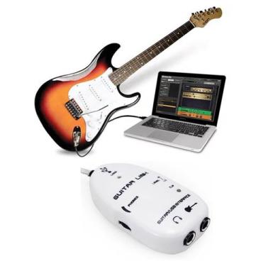 Imagem de Placa De Som Guitar Link - Interface Áudio Guitarra - Branco