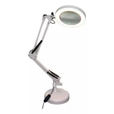 Imagem de Lupa Luminária articulada de Mesa/Garra 8x Right Light Com Lupa - OEM