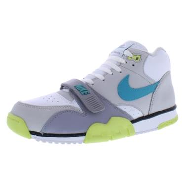 Imagem de Nike Tênis Masculino Air Trainer 2.5 cm Citron Branco/Azul Petróleo Nebulosa Cinza Neutro (FQ8828 100), Branco/Cinza Neutro/Cinza Cimento/Azul Petróleo Nebulosa, 42 BR
