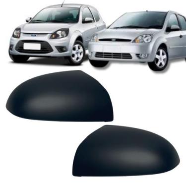 Imagem de Par Capa Retrovisor Fiesta 2003 2004 A 2014 Ka 2008 A 2012 - Blawer